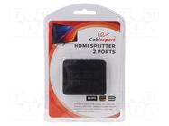 Splitter; HDCP 1.4,HDMI 1.4; Support: 3D,4K,HDCP,UHD 2160p GEMBIRD