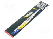 Hacksaw blade-set; tinware,wood,metal,plastic; 225mm; 5pcs. METABO