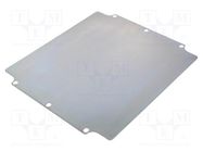 Mounting plate; steel; Plating: zinc RAYCHEM RPG