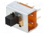 Switch: slide; Pos: 2; SPDT; 0.35A/30VDC; ON-ON; PCB,THT; -20÷85°C KNITTER-SWITCH