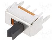 Switch: slide; Pos: 2; SPDT; 0.1A/12VDC; ON-ON; PCB,THT; -10÷60°C KNITTER-SWITCH