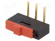 Switch: slide; Pos: 2; SPDT; 0.3A/24VAC; 0.5A/12VDC; ON-ON; PCB,THT KNITTER-SWITCH