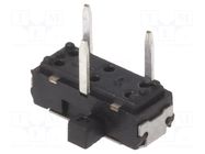 Switch: slide; Pos: 2; SPDT; 0.2A/12VDC; ON-ON; PCB,THT; 50mΩ; MMP KNITTER-SWITCH
