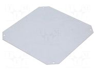 Mounting plate; zinc-plated steel FIBOX