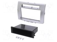 Radio frame; Toyota; 2 DIN; silver ACV