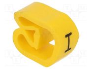 Markers; Marking: I; 8÷16mm; PVC; yellow; -30÷80°C; leaded; CLI C WEIDMÜLLER