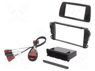Radio frame; Seat; 2 DIN; black gloss ACV