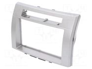Radio frame; Toyota; 2 DIN; silver ACV