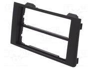 Radio frame; Iveco; 2 DIN; black ACV