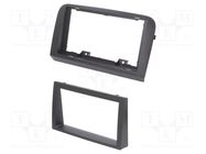 Radio frame; Fiat; 2 DIN; anthracite ACV