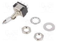 Switch: toggle; Pos: 2; DPDT; ON-ON; 6A/125VAC; 6A/6VDC; MTL; 20mΩ KNITTER-SWITCH
