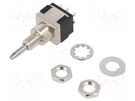 Switch: push-button; Pos: 2; DPDT; 6A/125VAC; 6A/6VDC; ON-ON; screw KNITTER-SWITCH