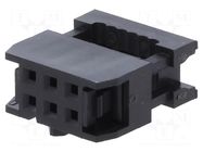 Connector: IDC; plug; female; PIN: 6; IDC; for ribbon cable; 2.54mm ADAM TECH