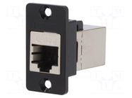 Coupler; coupler; Slim; Cat: 5e; shielded; 8p8c; 29mm; metal CLIFF