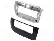 Radio frame; Fiat; 1 DIN; black gloss ACV
