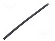 Heat shrink sleeve; glueless; 2: 1; 3.2mm; L: 1m; black; polyolefine BM GROUP