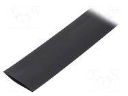 Heat shrink sleeve; glueless; 2: 1; 25.4mm; L: 1m; black BM GROUP