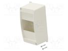 Enclosure: for modular components; IP30; No.of mod: 4; Series: IC2 HAGER