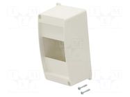 Enclosure: for modular components; IP30; No.of mod: 4; IC2 HAGER