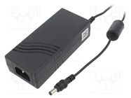 Power supply: switched-mode; 15VDC; 3.33A; Out: 5,5/2,5; 50W; 89% XP POWER
