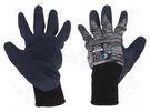 Protective gloves; Size: 11,XXL; grey; cotton,latex,polyester WONDER GRIP
