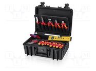 Kit: general purpose; for electricians; 24pcs. KNIPEX