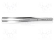 Tweezers; 143mm; for precision works; Type of tweezers: curved KNIPEX