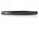 Tweezers; Blade tip shape: rounded; Tweezers len: 115mm; ESD KNIPEX