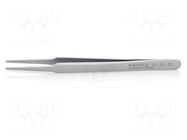 Tweezers; 118mm; Blade tip shape: rounded; universal KNIPEX