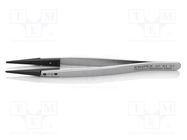 Tweezers; Blade tip shape: rounded; Tweezers len: 130mm; ESD KNIPEX