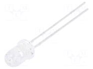 LED; blue; 5mm; 1900÷3000mcd; 16°; Front: convex; 3.3÷4VDC; -40÷85°C LUMEX