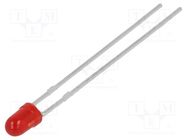 LED; 2.9mm; red; 6mcd; 60°; Front: convex; 2÷2.5VDC; No.of term: 2 LUMEX