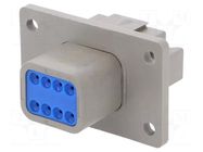 Connector: wire-wire; plug; male; PX0; for panel mounting; PIN: 8 BULGIN