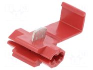 Quick splice; PT/451; for cable; IDC; tinned; red; 15A; 20AWG÷18AWG NICHIFU