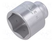 Socket; 6-angles,socket spanner; HEX 34mm; 1/2"; short STAHLWILLE