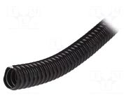 Protective tube; Size: 16; PVC; black; L: 30m; 320N; Øint: 16mm PAWBOL
