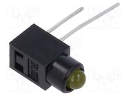 LED; in housing; 3mm; No.of diodes: 1; yellow; 30mA; Lens: yellow SCHURTER