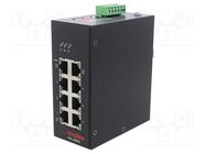 Switch Ethernet; unmanaged; Number of ports: 8; 9÷57VDC; RJ45; DRL 