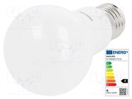 LED lamp; warm white; E27; 230VAC; 470lm; P: 5.5W; 200°; 2700K 