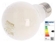 LED lamp; neutral white; E27; 230VAC; 1521lm; P: 10.5W; 4000K 