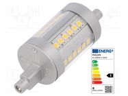 LED lamp; neutral white; R7S; 230VAC; 1000lm; P: 7.5W; 4000K PHILIPS