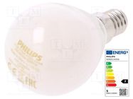 LED lamp; warm white; E14; 230VAC; 470lm; P: 4.3W; 2700K; CRImin: 80 PHILIPS