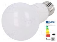 LED lamp; neutral white; E27; 230VAC; 806lm; P: 7.5W; 200°; 4000K PHILIPS