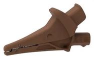 ALLIGATOR CLIP, BROWN, 20A, 1.2"
