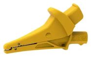 ALLIGATOR CLIP, YELLOW, 20A, 1.2"