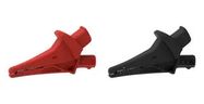 ALLIGATOR CLIP, BLACK/RED, 20A, 1.2"