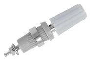 BINDING POST, 4MM, 36A/100V, WHT, PANEL