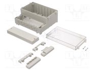 Enclosure: wall mounting; X: 213mm; Y: 185mm; Z: 104mm; ABS; grey GAINTA