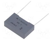Capacitor: polypropylene; R75; 1uF; 250VDC; 160VAC; 26.5x7x16mm KEMET