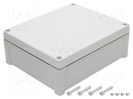 Enclosure: multipurpose; X: 239mm; Y: 289mm; Z: 107mm; TEMPO; grey FIBOX